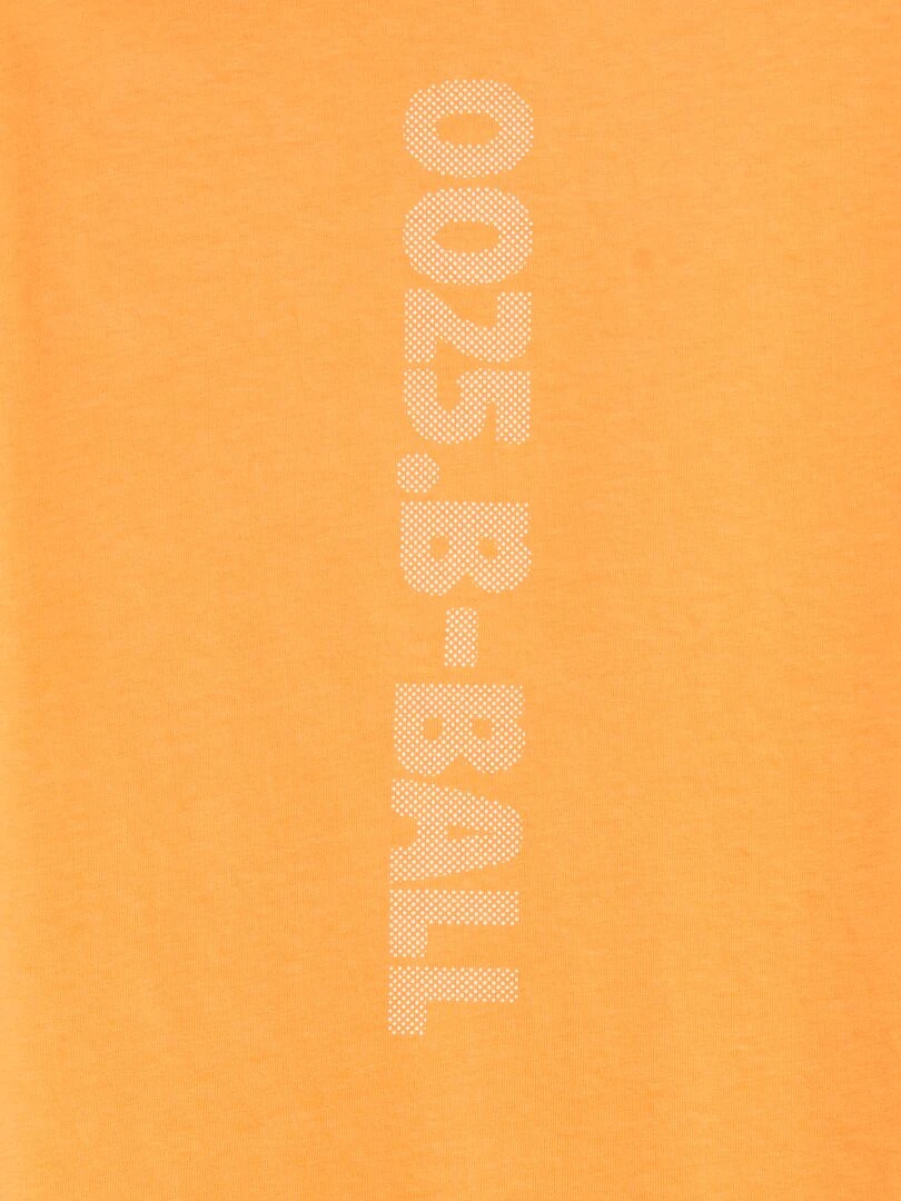 Ensemble t shirt + short   2 pièces   Orange/beige