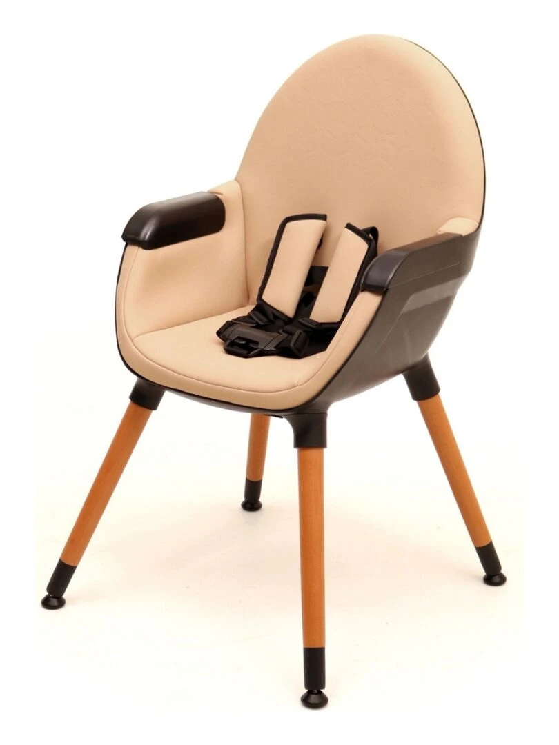AT4   Chaise haute 3 hauteurs CONFORT   Marron caramel