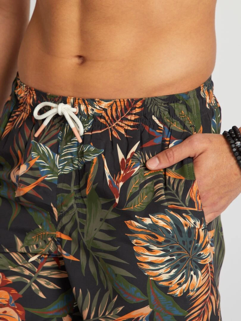 Short de bain avec imprimé   Vert/orange