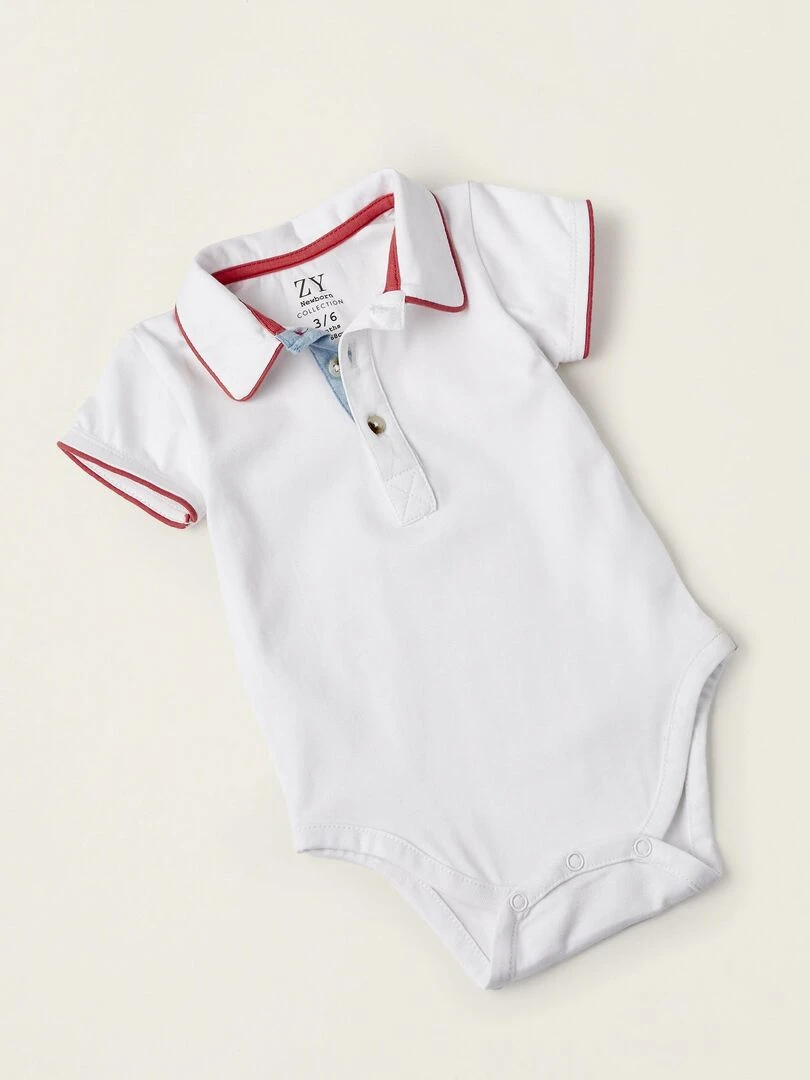 Body + Combinaison pour Nouveau Né  ATLANTIC COMPANY   Blanc