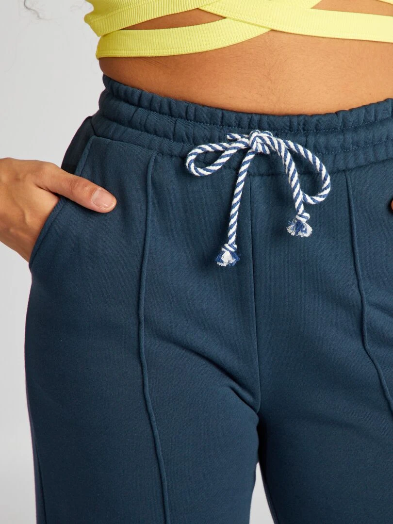 T shirt en jersey à col V   Rose