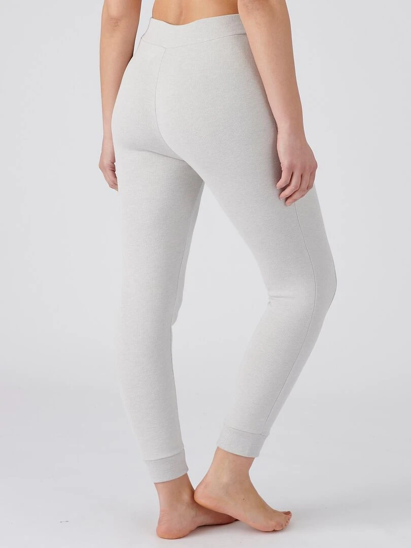 Caleçon long femme molleton gratté Thermolactyl Sensitive   Damart   Gris chiné