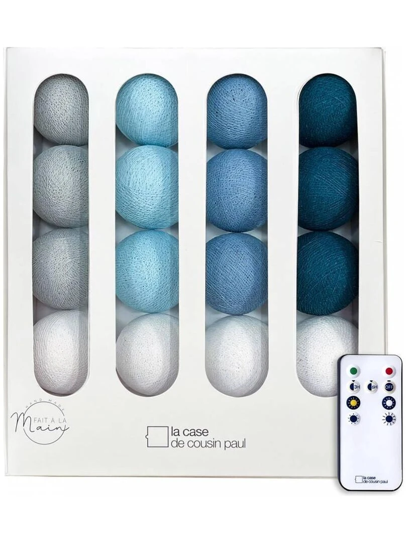La Vague Guirlande LED avec télécommande Bleu céladon
