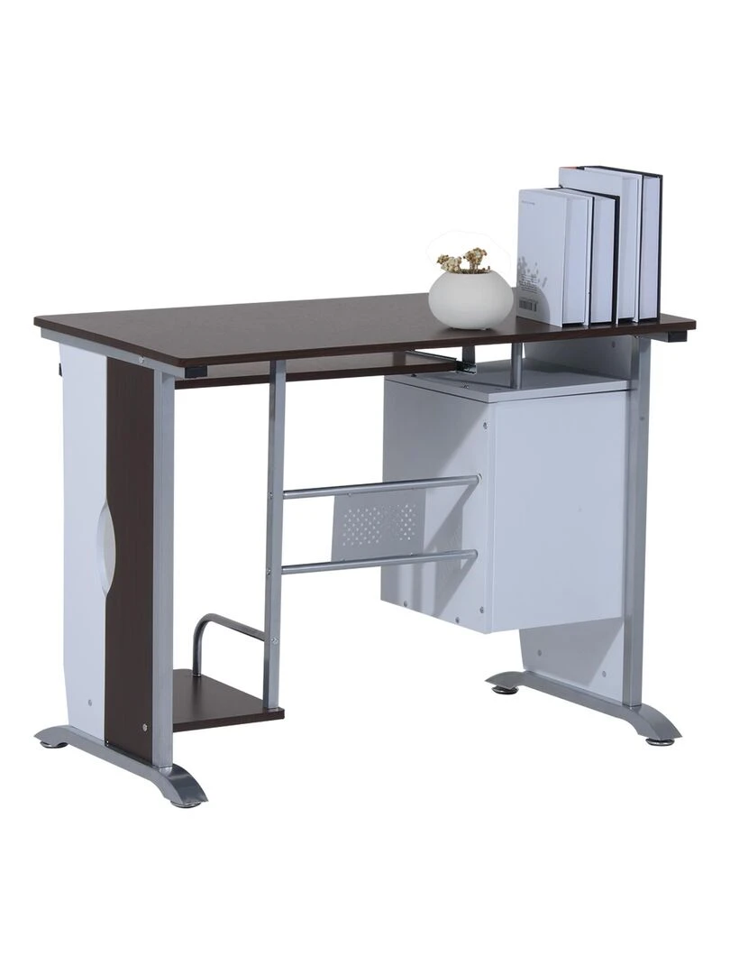 Bureau informatique design MDF   Marron