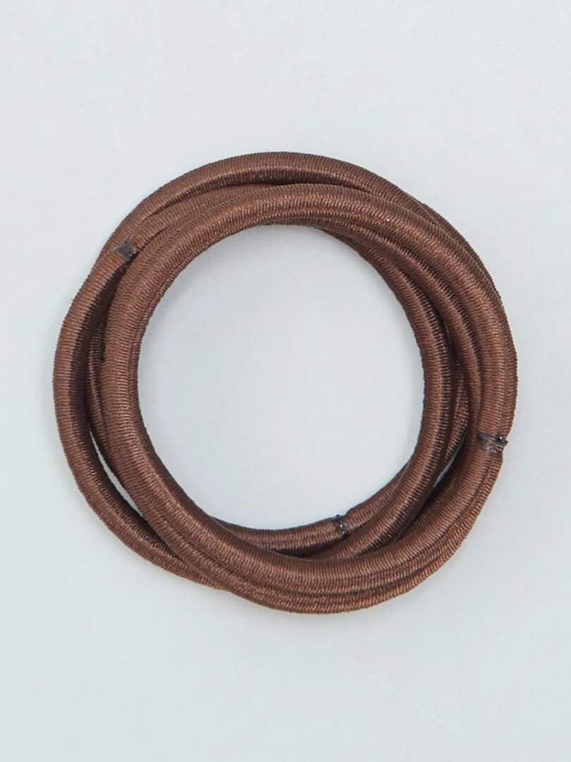 Lot de 15 élastiques   Marron