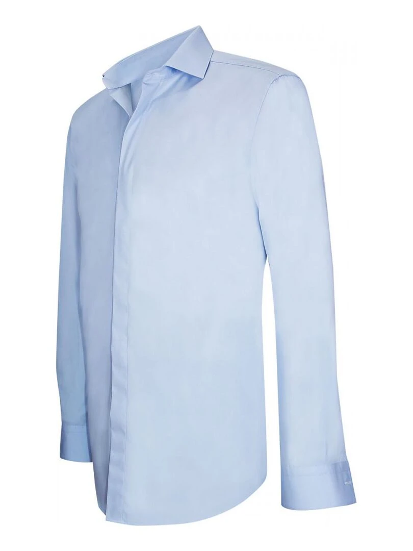 Chemise gorge cachée GORDON   Bleu