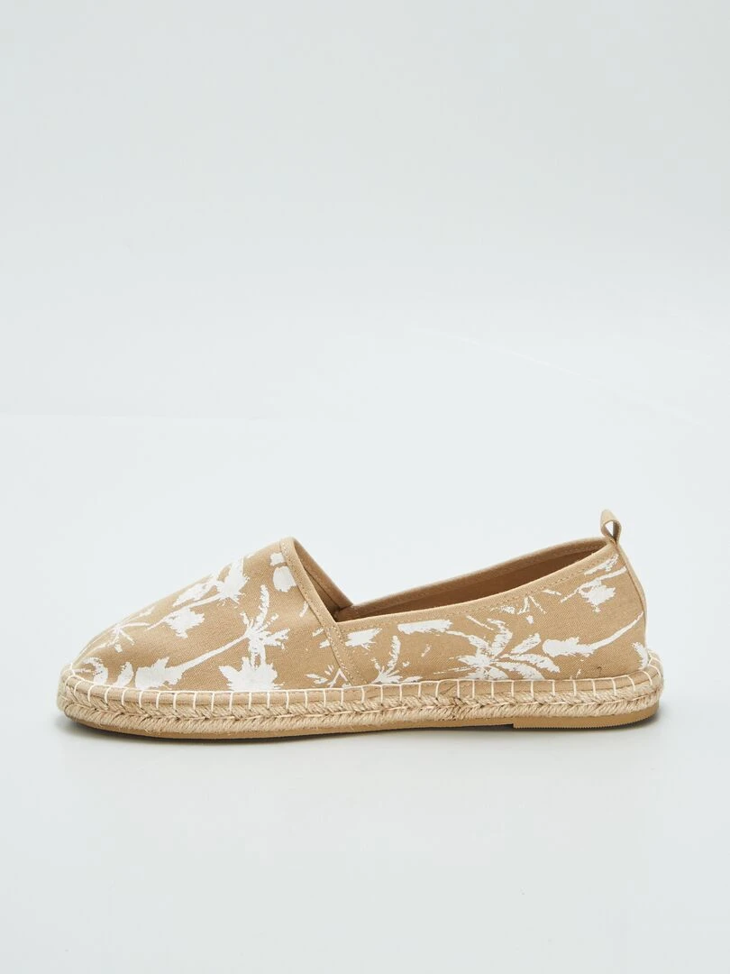 Espadrilles à imprimés   Beige