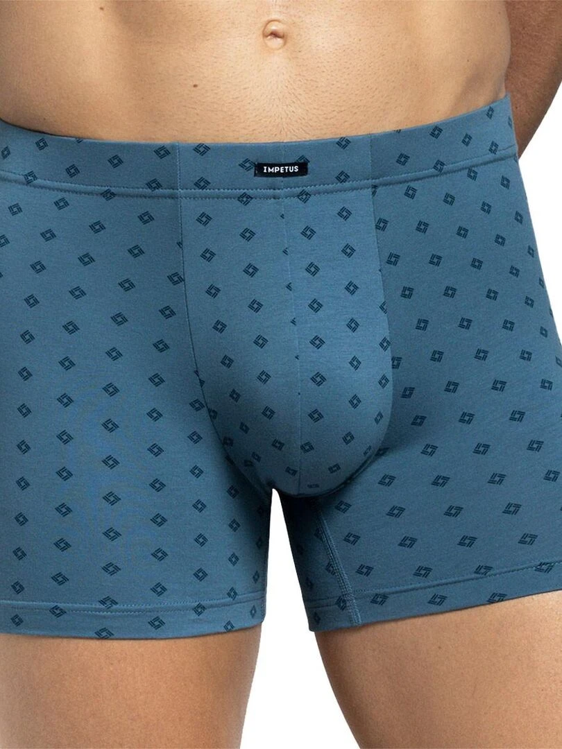 Pack de 2 boxers en coton Belmond avec ceinture tubulaire Bleu