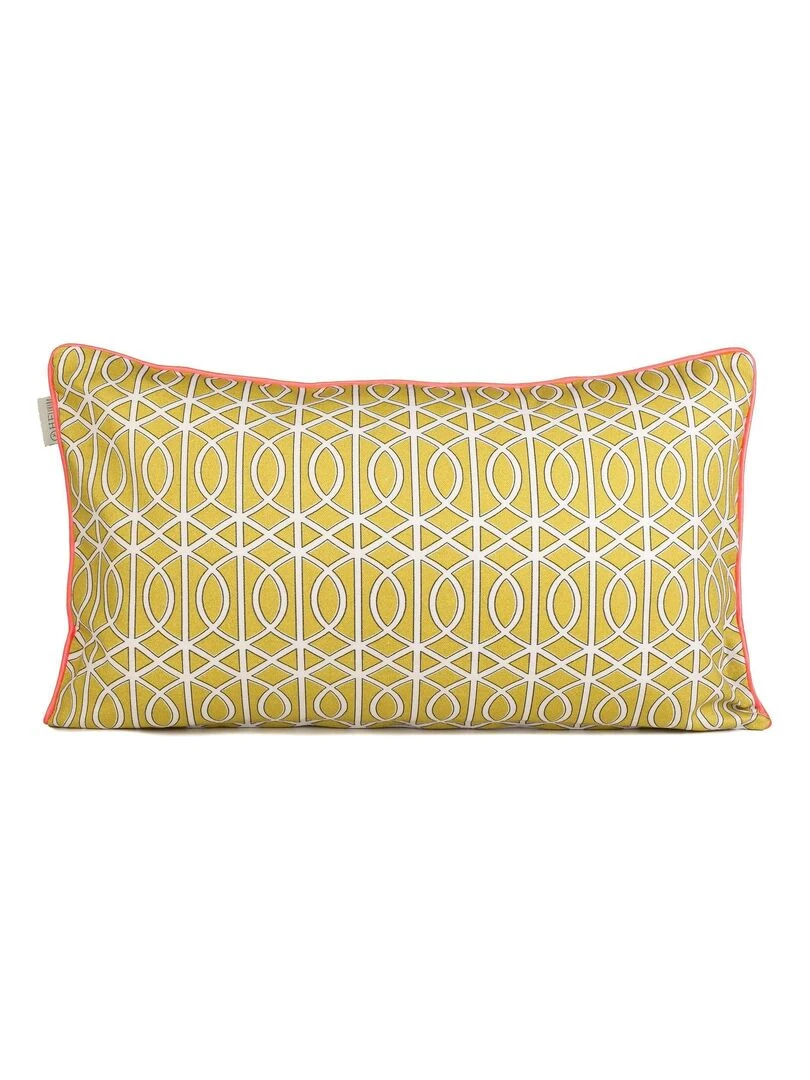 Housse de coussin décoratif Shimmer "Happyfriday" Blanc