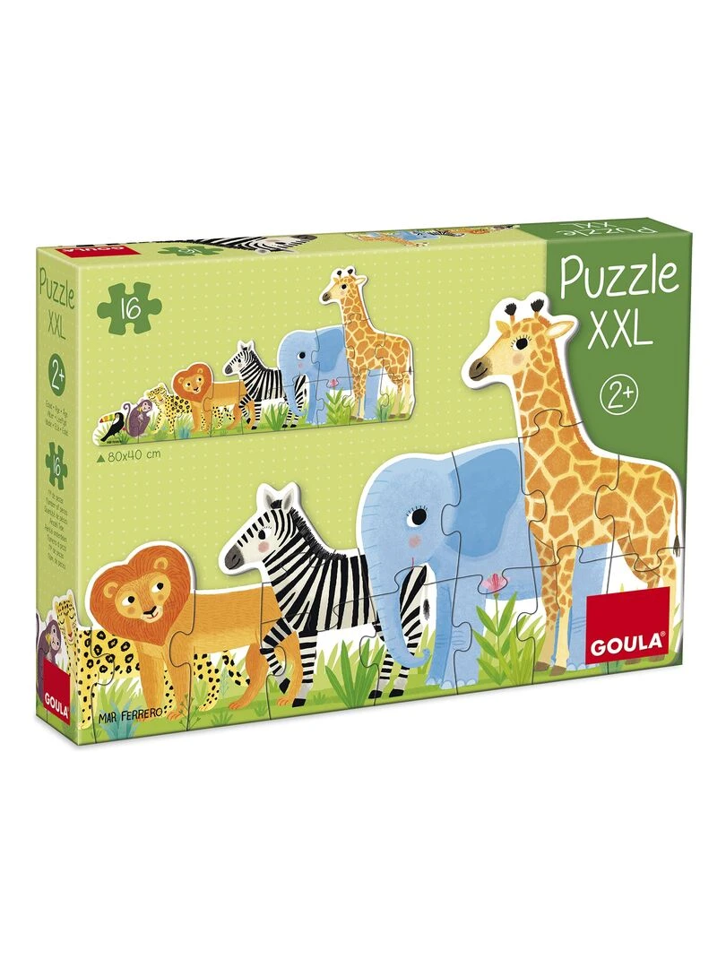 Puzzle Les animaux de la jungle XXL (16 pièces)   N/A