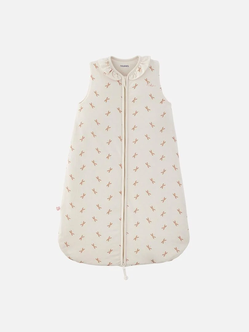 Gigoteuse 70 cm imprimé libellules en jersey Noukie's Blanc