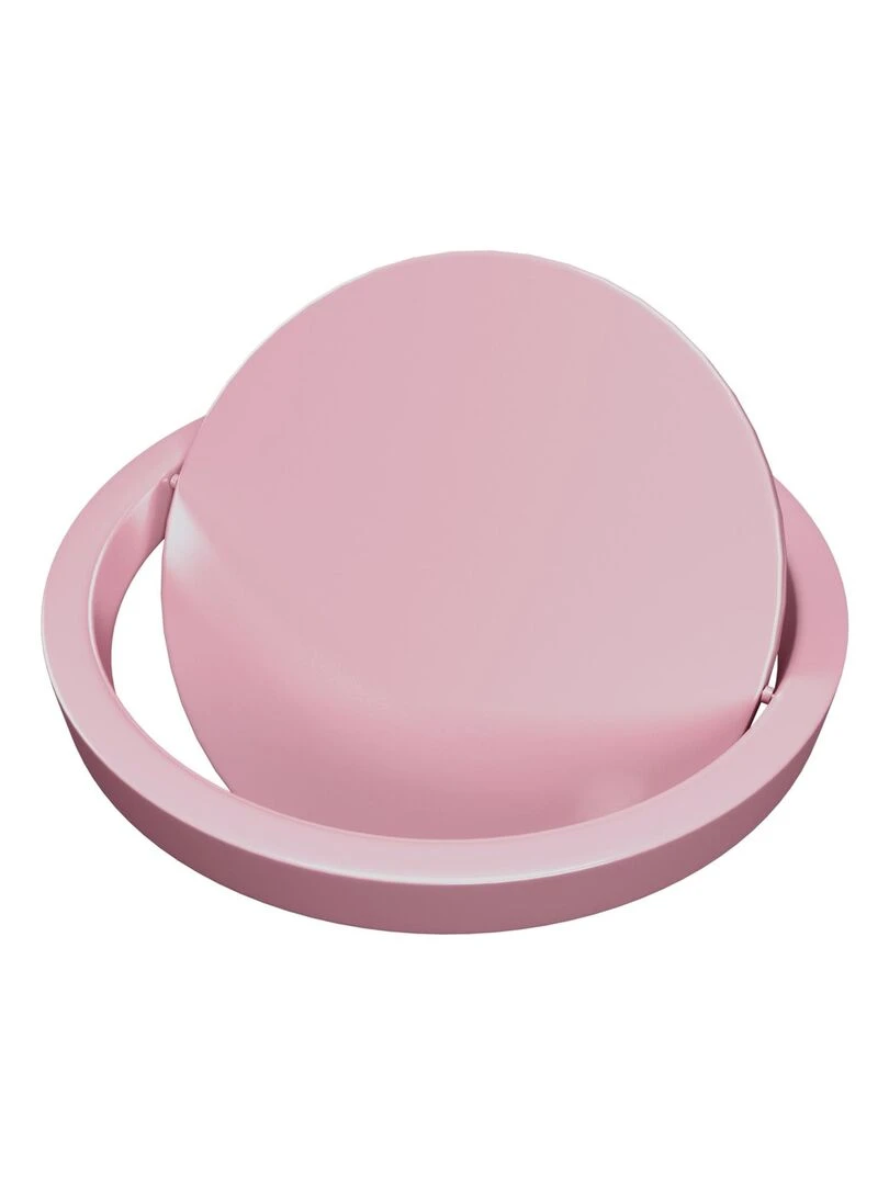 Poubelle avec couvercle pivotant   Rose clair