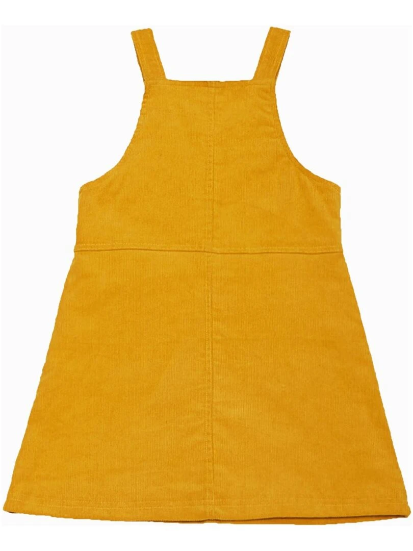 Robe Salopette Hiver Fille  Velours Jaune Moutarde  LOLA   'LA FAUTE A VOLTAIRE'   Jaune