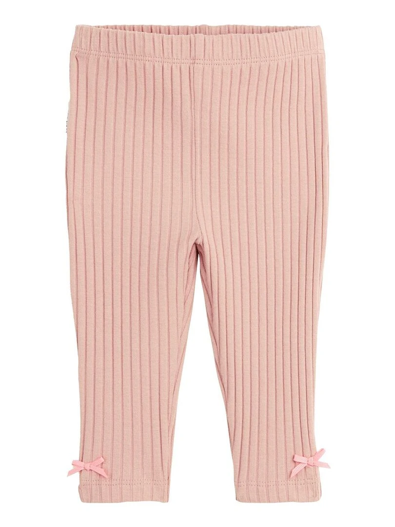 Ensemble robe en molleton et legging bébé fille Alysse   Rose
