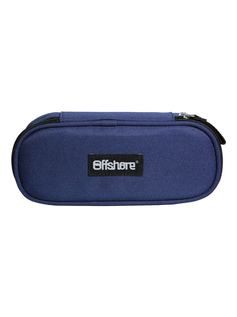 BAGTROTTER Trousse scolaire ovale Plumier Offshore Bleue Bleu