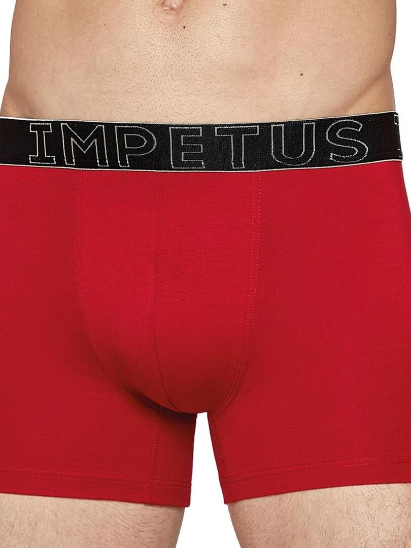 Boxer uni en modal et coton Lucky Rouge