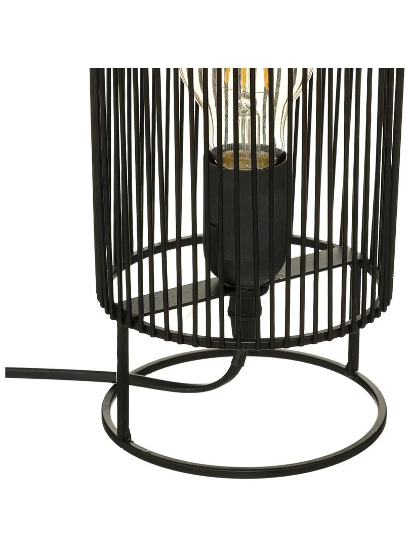 Lampe à poser au style indus Noir