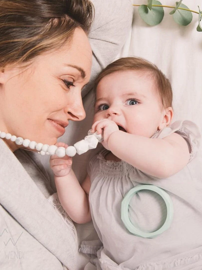 Collier d'allaitement Mumtaz Mahal   Blanc