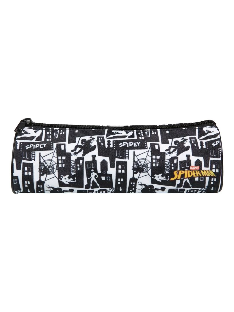 BAGTROTTER Trousse scolaire ronde Marvel Spider Man Grise Gris