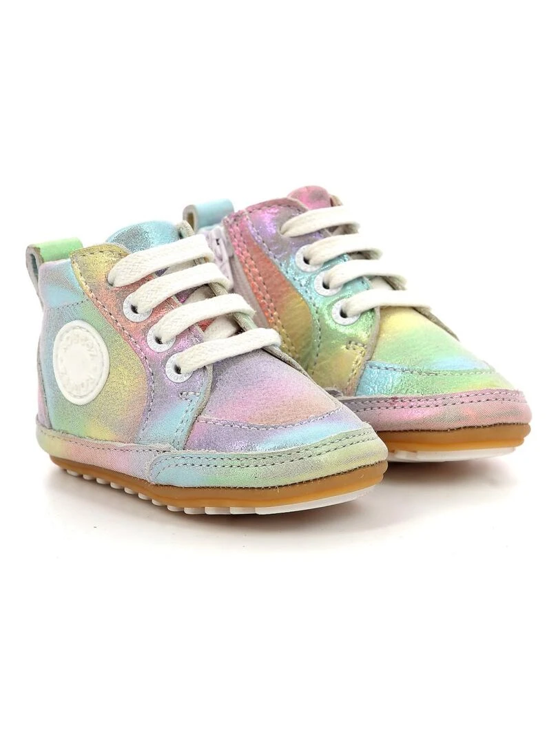 Sneakers hautes Cuir Migo Multicolore