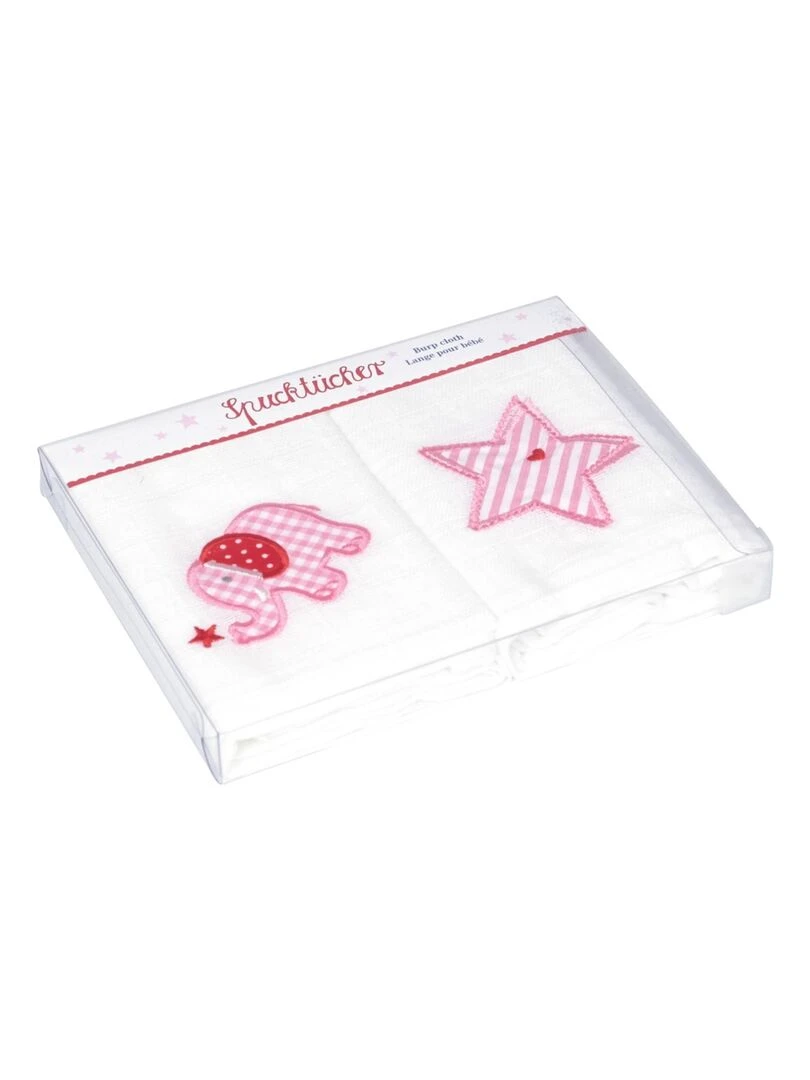 BabyGlück Ensemble de 2 bavoirs Rose N/A
