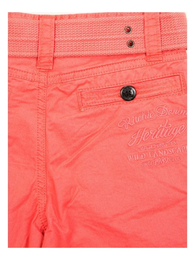 BERMUDA BASTIAN BOY   Rouge clair