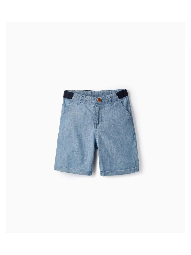 Shorts en jean en coton pour garçon 'Midi' LETS PARTY Bleu