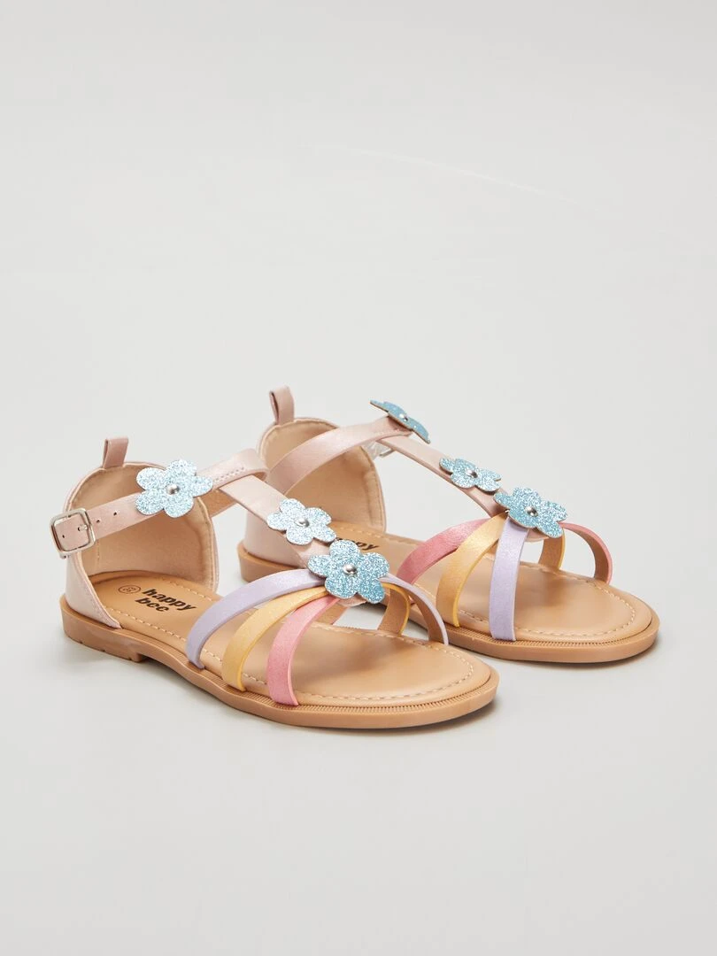 Sandales colorées fantaisies Multi