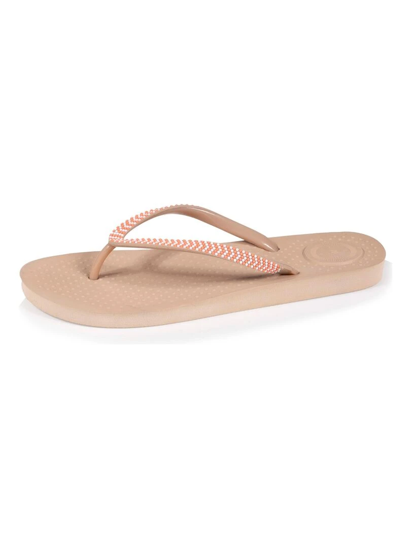 Tongs Femme unie Beige Beige