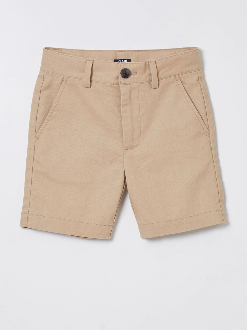 Bermuda chino droit BEIGE