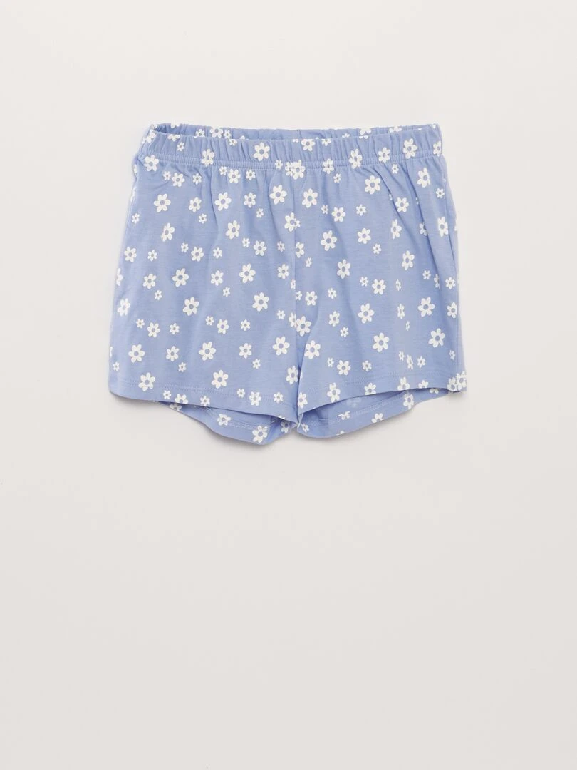 Ensemble de pyjama : T shirt + short   2 pièces   Mauve
