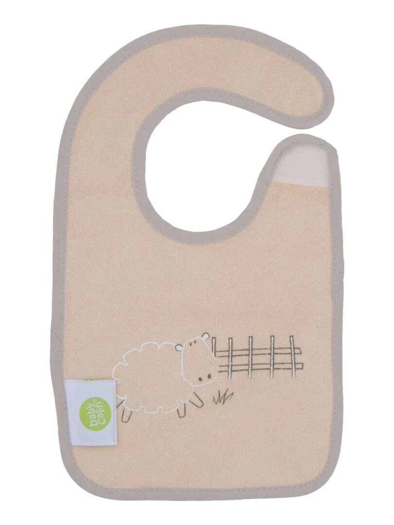 Lot de 2 bavoirs naissance A la ferme   Vert