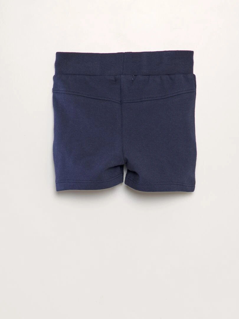Short à poches zippées Bleu