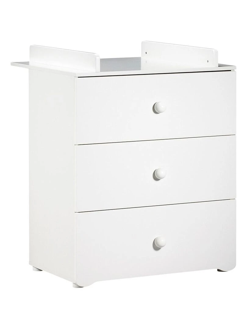Commode à langer 3 tiroirs BABYPRICE Blanc