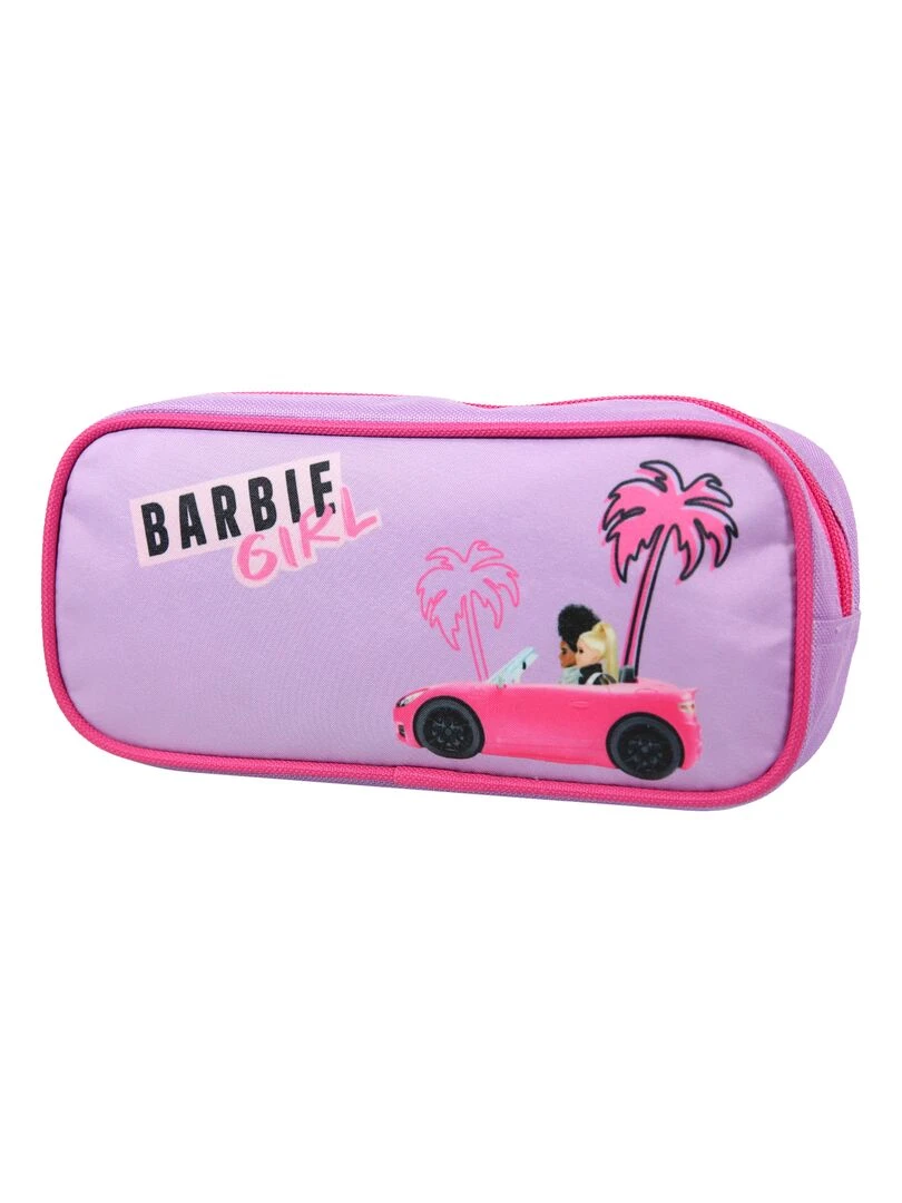 BAGTROTTER Trousse scolaire rectangulaire Barbie Violette Violet