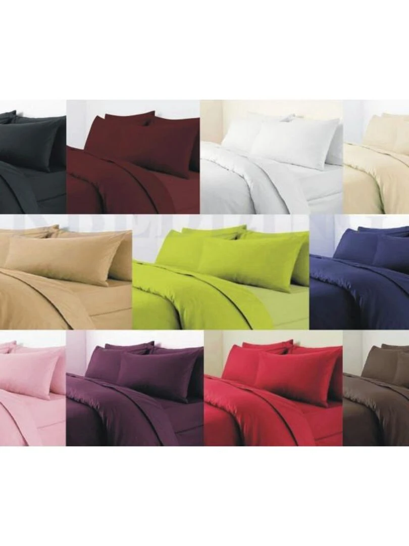 Housse De Couette Anis 240 X 220 Cm / 100% Coton / 57 Fils/cm² Pour Lit 2 Places   Vert anis