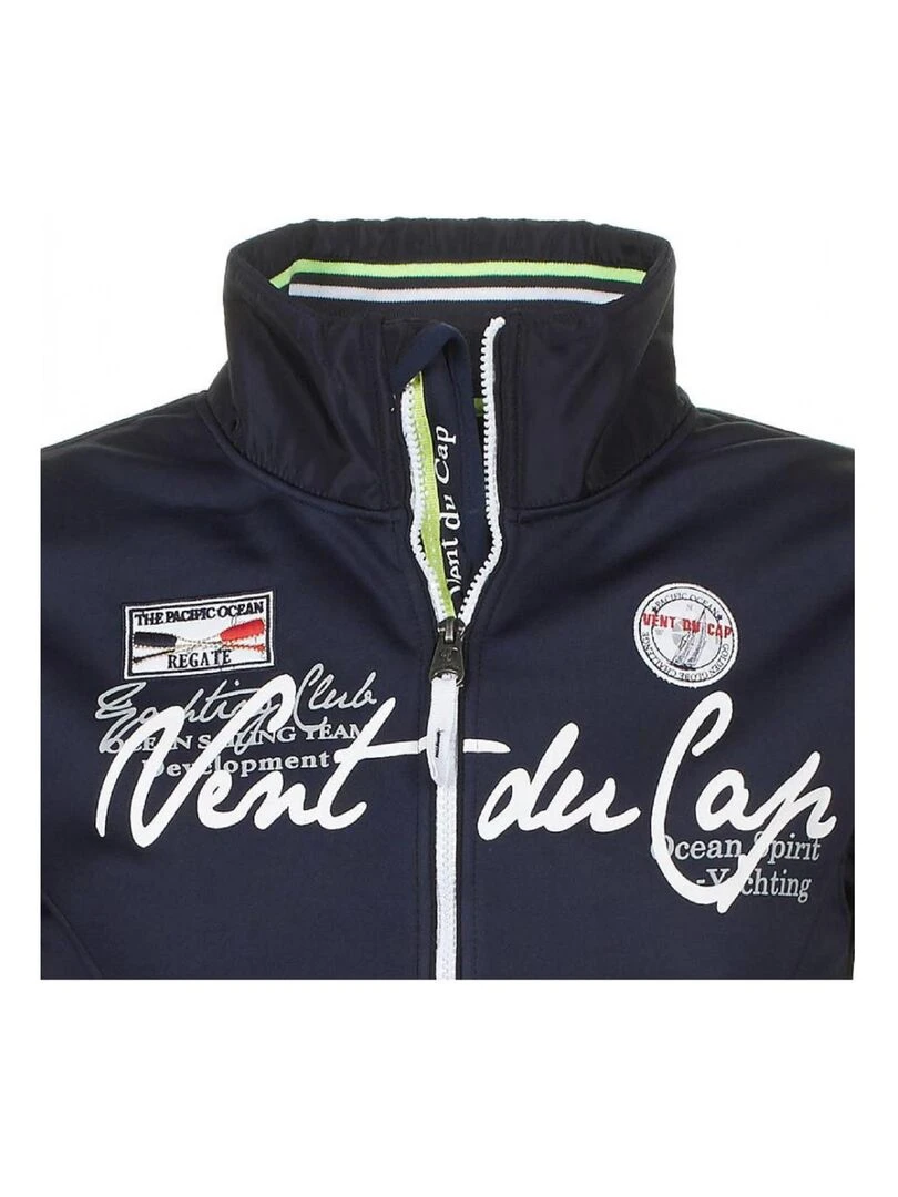 Blouson polaire homme CELO   VENT DU CAP   Bleu marine