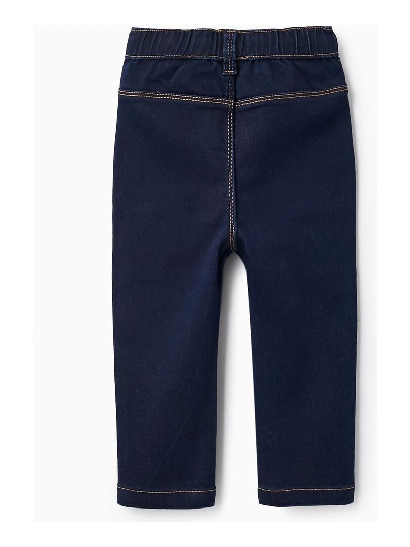 Leggings en jean pour bébé fille GREAT GOALS GREAT WORLD Bleu foncé