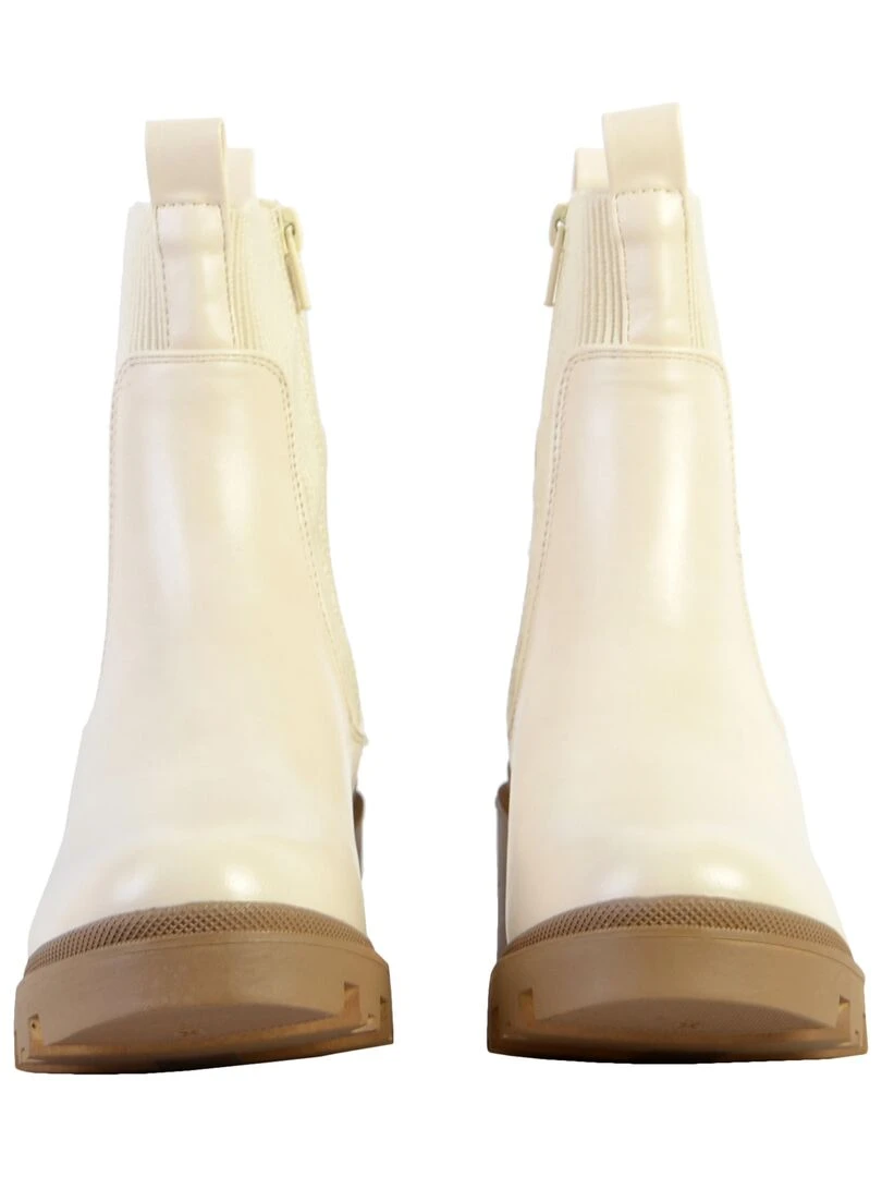 Boots à Talons The Divine Factory   Beige