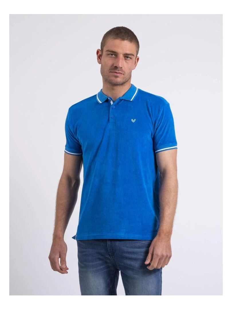 Polo manches courtes PAMEDI Bleu roi