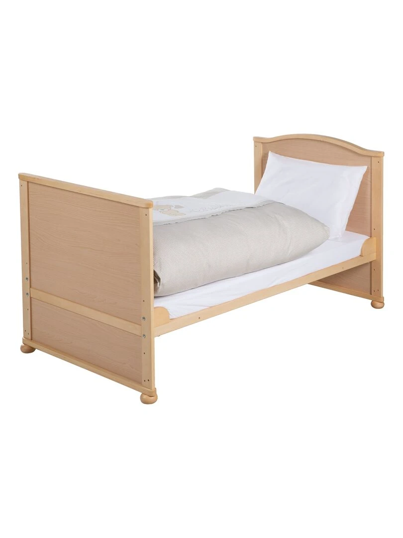 ROBA Lit bébé évolutif complet "Liebhabear"   70x140 + Équipement Complet   Marron