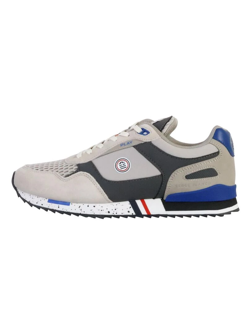 Basket Cuir Serge Blanco Chamonix Gris