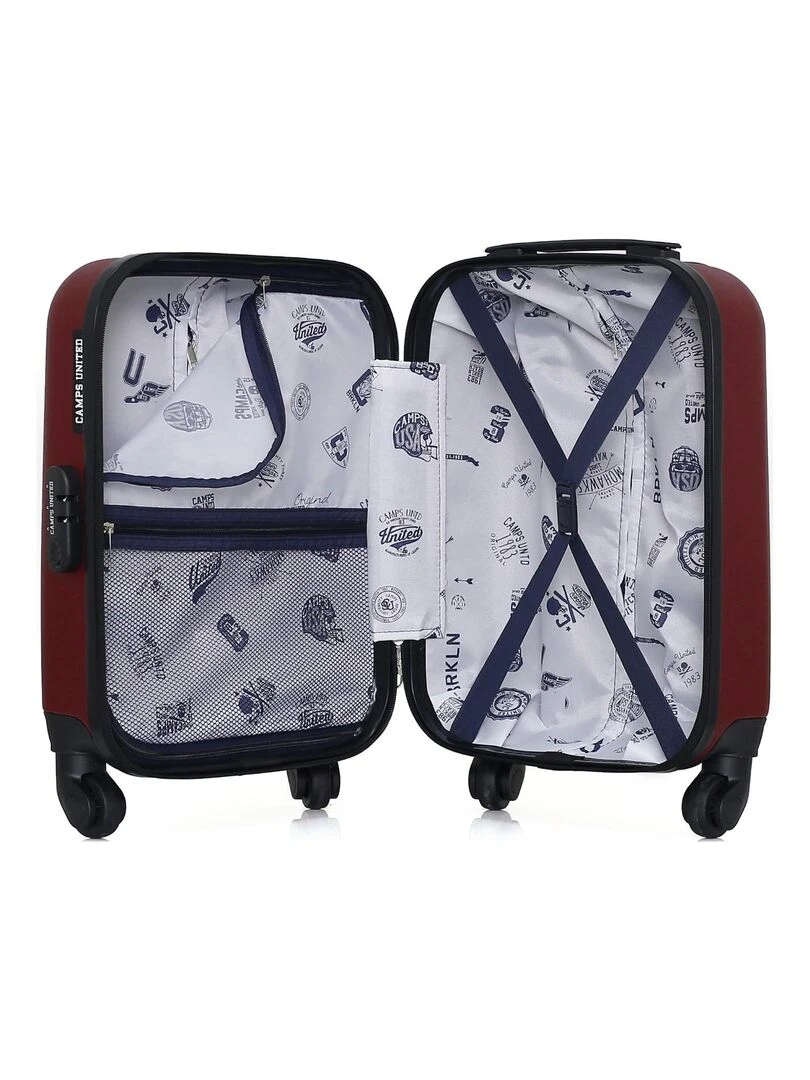 CAMPS UNITED   VALISE CABINE XXS YALE 4 ROUES 46 CM   Bordeaux