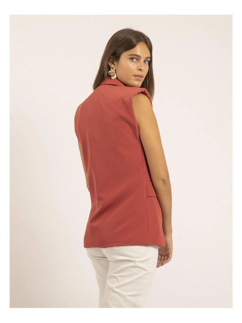 Blazer sans manches UVIDA Rouge brique