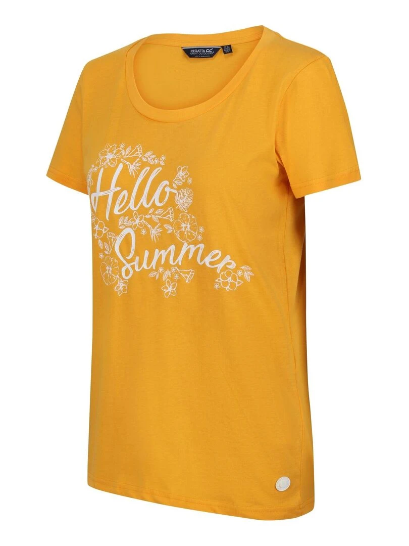 Regatta   T shirt FILANDRA HELLO SUMMER   Jaune
