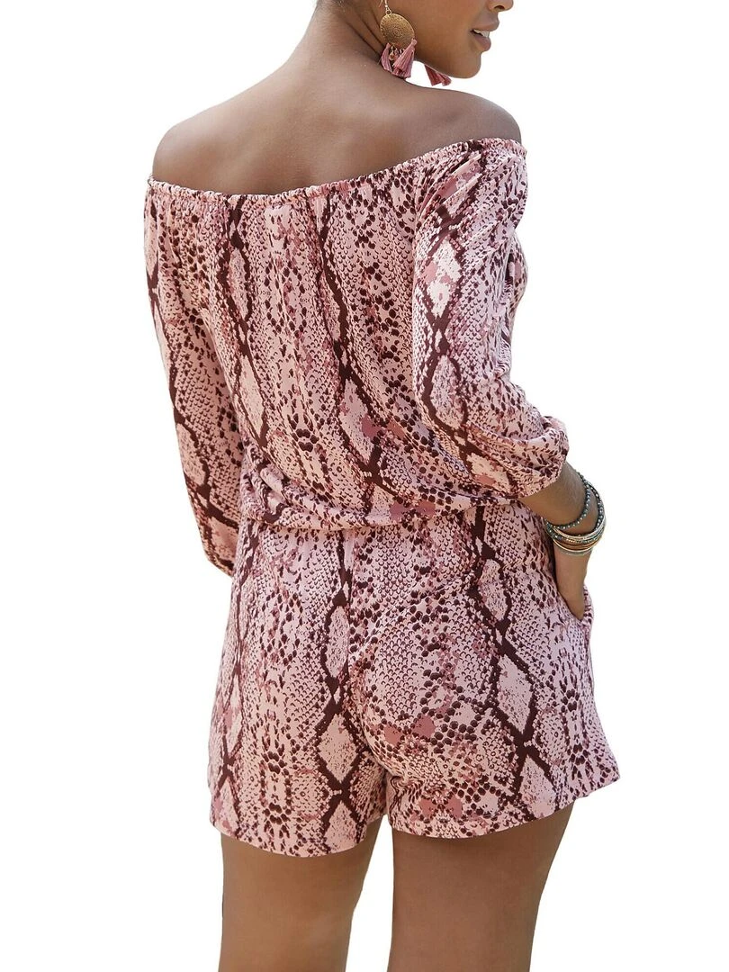 Combishort estival Snake Multicolore