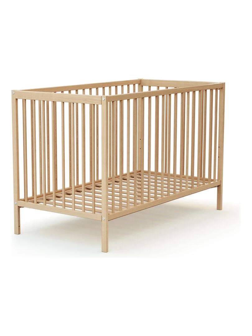 AT4   Lit Bébé 60x120 ESSENTIEL   Marron foncé