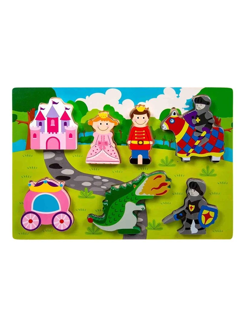 Jouet bébé Chunky puzzle en bois Princesse et Chevalier N/A