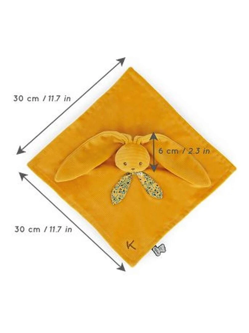 Doudou plat Lapinoo ocre   N/A