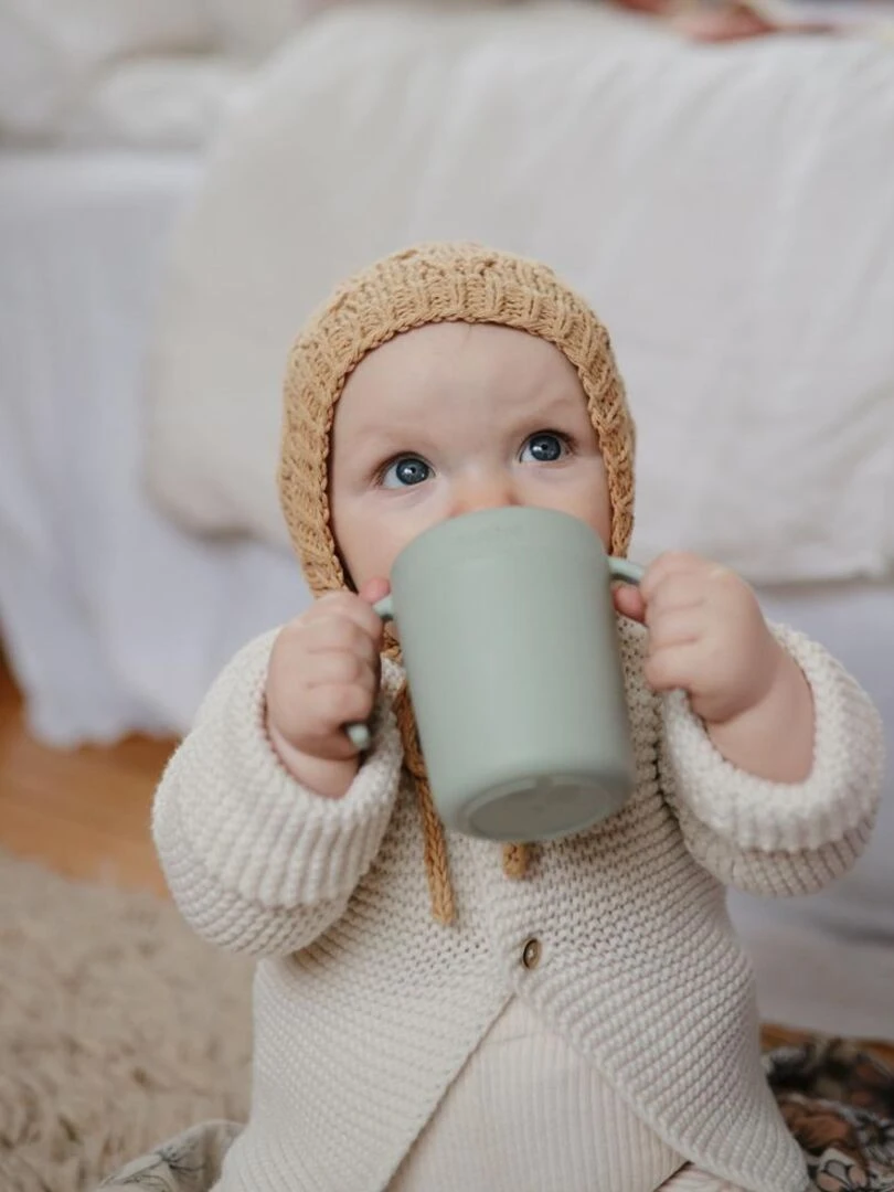 Tasse à boire Mushie Sage Mushie Vert